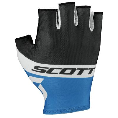 Превью  Перчатки велосипедные SCOTT RC Team Short Finger Black/Blue